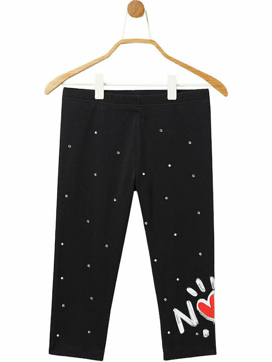 Παιδικό Κολάν Μακρύ Μαύρο Heart And Strass