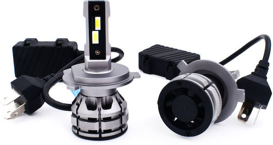 NovSight Λάμπες Αυτοκινήτου H4 LED 6500K Ψυχρό Λευκό 12-24V 80W 2τμχ