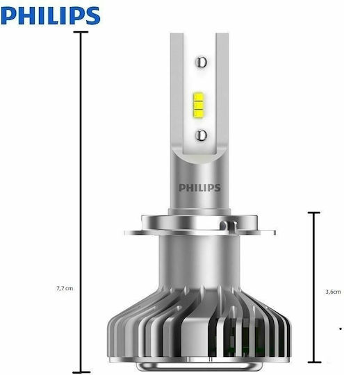 Philips Lamps Car Ultinon LED H7 LED 6200K Cold White 12V 14W 2pcs