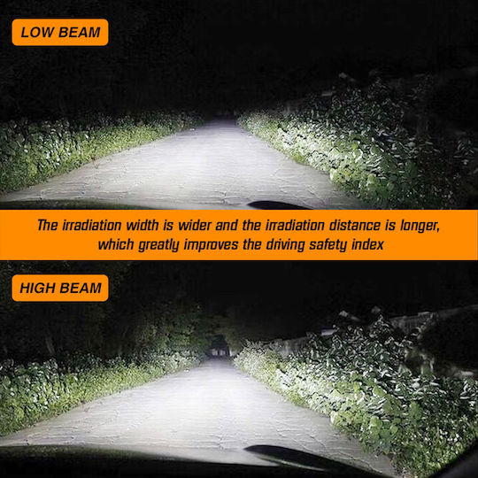 NovSight Lamps Car F10 H4 LED 6000K Cold White 12V 70W 2pcs