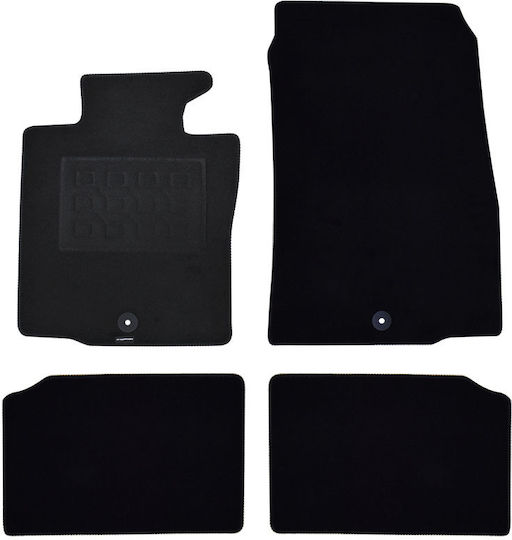 Cik Set of Front and Rear Mats 4pcs for Mini Cooper / Countryman / Paceman 2010-2016 Black