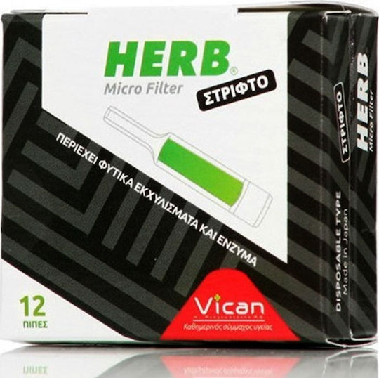 Vican Zigarettenpfeifen Herb 5,7 mm Grüne 12 Stück
