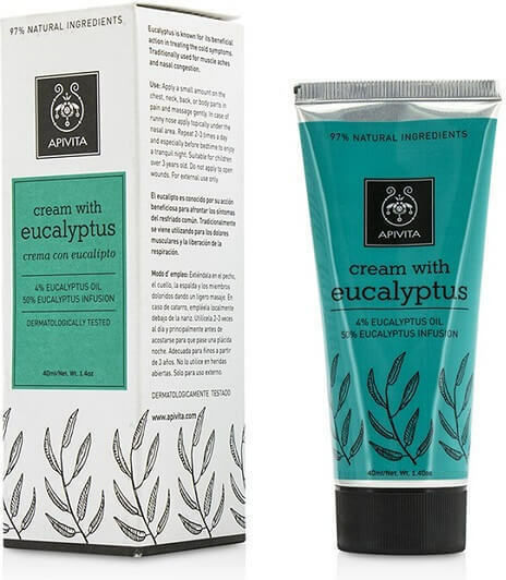 Apivita Eycalyptus Cremă cu Eucalipt pentru Ușurința Respirației 40ml