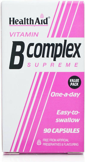 Health Aid Vitamin B Complex 90 Caps Vitamin for Energy, Immune System Boost & the Nervous System 90 caps