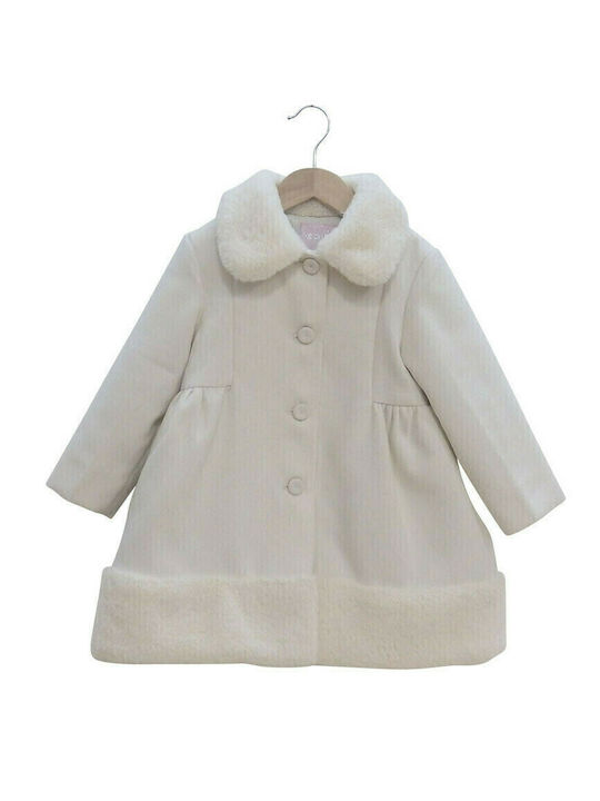 Kids' Coat Long Ecru