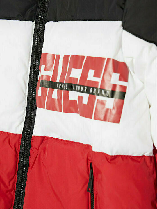 Kinder Steppjacke Kurz Rot