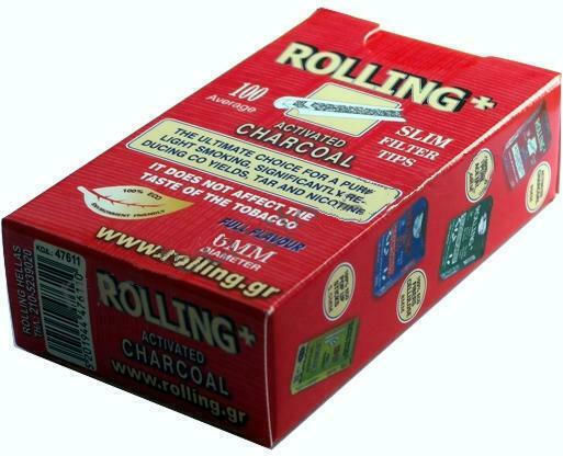 Rolling Ενεργού Άνθρακα 100 Φιλτράκια