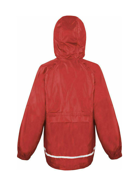 Result Kinderjacke Kurz mit Futter Rot Microfleece Lined