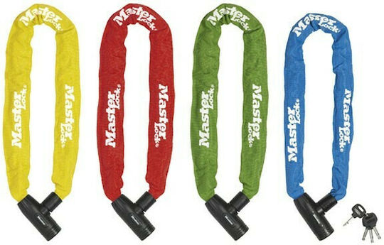 Master Lock 90cm Motorcycle Anti-Theft Chain with Lock in Green 8391EURDPRO