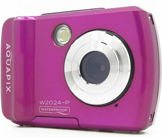 EasyPix W2024 Children's Camera 16MP with Thermal Printing Optical Zoom 8x Pink