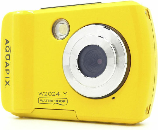 EasyPix W2024 Compact Φωτογραφική Μηχανή 16MP με Οθόνη 2.4" και Ανάλυση Video 1280 x 720 pixels Κίτρινη