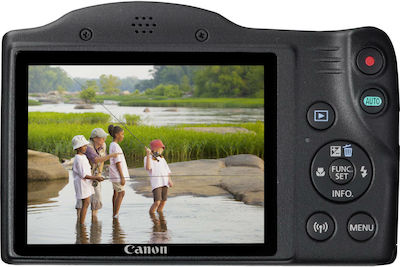 Canon PowerShot SX430 IS Compact Φωτογραφική Μηχανή 20.5MP Οπτικού Ζουμ 45x με Οθόνη 3" και Ανάλυση Video 1280 x 720 pixels Μαύρη