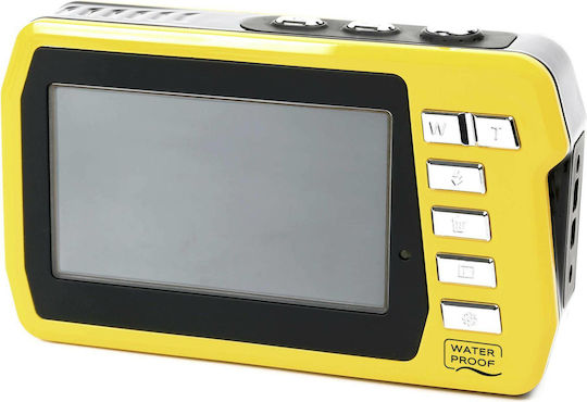 EasyPix Aquapix W3048 Edge Compact Φωτογραφική Μηχανή 13MP με Οθόνη 3" και Ανάλυση Video 2688 x 1520 pixels Κίτρινη