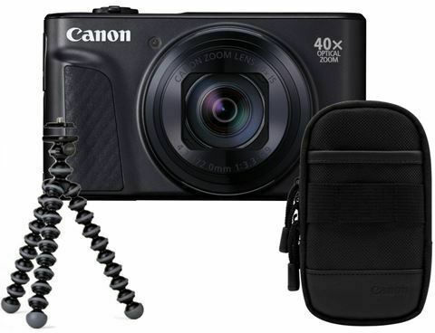 Canon PowerShot SX740 HS Travel Kit Compact Camera 20.3MP Full HD (1080p) Optical Zoom 40x Black