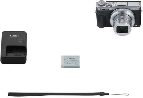 Canon PowerShot G7 X Mark III Compact Camera 20.1MP 4K UHD Optical Zoom 4.2x Battery Kit Silver