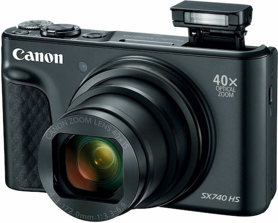 Canon PowerShot SX740 HS Travel Kit Compact Camera 20.3MP Full HD (1080p) Optical Zoom 40x Black