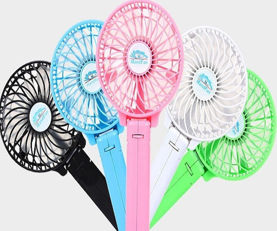 Ventilator Mini De Mână 3.7V USB Reîncărcabil 1300mAh Pliabil Albastru