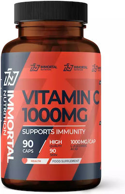 Immortal Nutrition Vitamin C Βιταμίνη για Ενέργεια & Ανοσοποιητικό 1000mg 90 κάψουλες