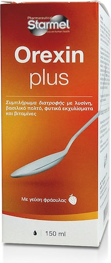 Starmel Orexin Plus Συμπλήρωμα για Αδυνάτισμα 150ml Φράουλα