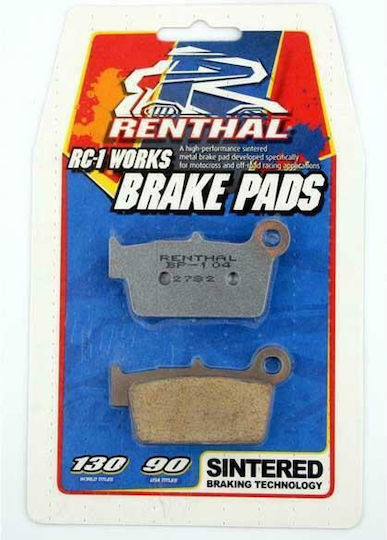 Renthal Motorcycle Brake Pads Mx Off-Road Ktm/Husqvarna 09-12 for Husqvarna TC 250