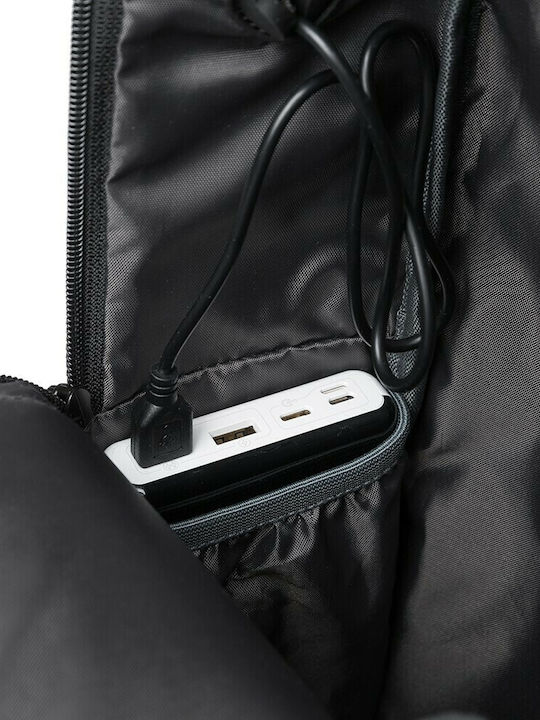 Bange 1921 Αδιάβροχη Τσάντα Πλάτης για Laptop 15.6" με Θύρα USB σε Μαύρο χρώμα