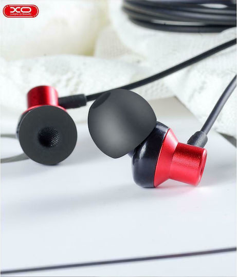 XO EP15 In-ear Handsfree Μεταλλικά με Βύσμα 3.5mm Κόκκινο
