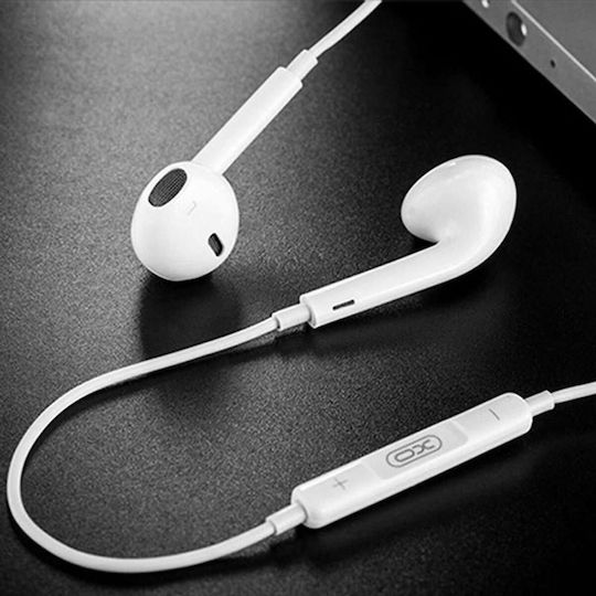 XO S31 Handsfree cu două căști cu mufă 3.5mm Alb
