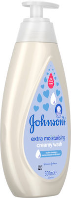 Johnson & Johnson Baby Extra Moisturising Wash 2 σε 1 Pump 500ml με Αντλία