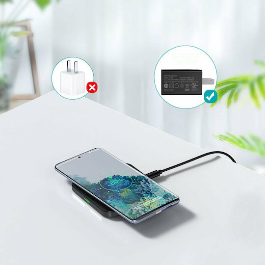 Choetech Ασύρματος Φορτιστής (Qi Pad) 10W Black / White (T511-S)