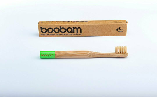 Boobam Brush Style Παιδική Οδοντόβουρτσα για 3+ Χρονών πράσινο