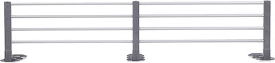 Reer Foldable Bed Rails made of Metal in Gray Color 140x41cm 1pcs