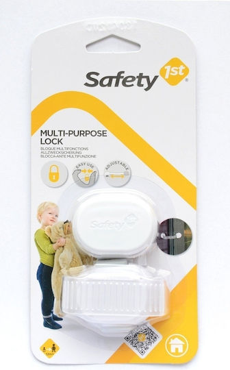 Safety 1st Cabinet & Drawer Lock with Sticker made of Plastic in White Color 1pcs