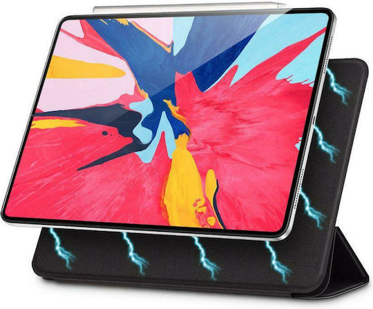 ESR Yippee Flip Cover Δερματίνης Μαύρο (iPad Pro 2018 12.9")