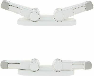 Door Safety Lock with Sticker made of Plastic in White Color 2pcs
