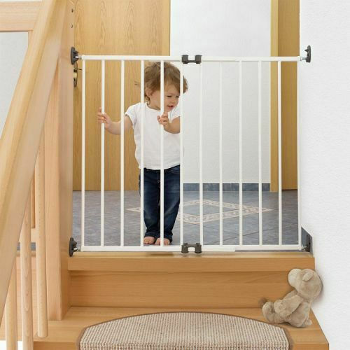 Reer Foldable Security Door made of Metal in White Color 75εκ. 1pcs