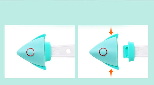 Cangaroo Space-X Cabinet & Drawer Lock with Sticker made of Plastic in Blue Color 24.6εκ. 3pcs
