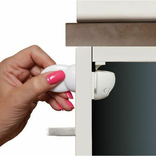 Dreambaby Cabinet & Drawer Lock with Magnet made of Plastic in White Color 2pcs