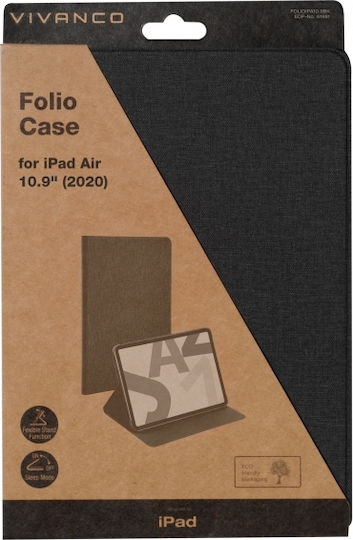 Vivanco Folio Flip Cover Black for iPad Air 2020/2022
