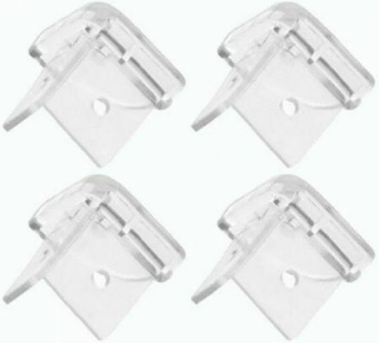 Safety 1st Γωνία Προστασίας με Αυτοκόλλητο από Πλαστικό σε Λευκό Χρώμα 4τμχ