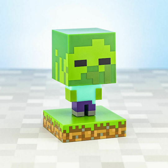 Paladone Lampă decorativă pentru copii Minecraft Zombie Verde 10εκ.