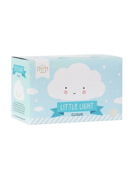 A Little Lovely Company Led Παιδικό Διακοσμητικό Φωτιστικό Cloud με Εναλλαγές Χρωματισμών Λευκό 9.5x8.5x16.5εκ.