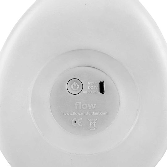 Flow LED Kinder Dekorative Lampe Berührung Moby mit Farbwechsel Weiß 15x10x10εκ.