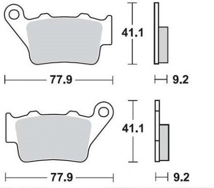 SBS Motorcycle Brake Pads Rear BMW F650 GS 99-12 F800 GS 08-16 Yamaha XT 660 04-15 Aprilia Pegaso 650 01-09 for Aprilia Pegaso 650 Yamaha XT 660