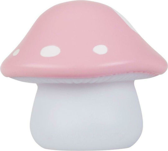 A Little Lovely Company Led Kids Decorative Lamp Mushroom Pink