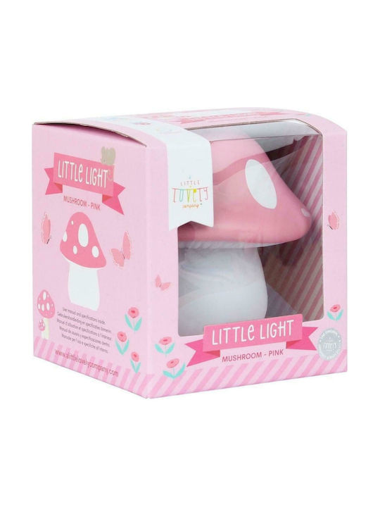 A Little Lovely Company Led Kids Decorative Lamp Mushroom Pink