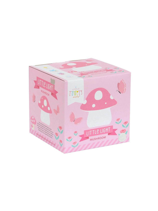 A Little Lovely Company Led Kids Decorative Lamp Mushroom Pink