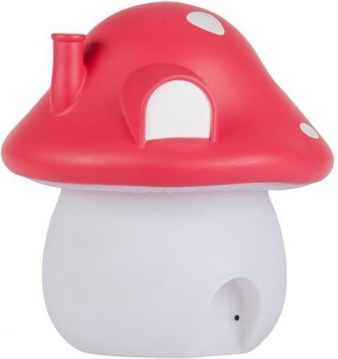 A Little Lovely Company Led Kids Decorative Lamp Mushroom House Red 17.5x17.5x19εκ.