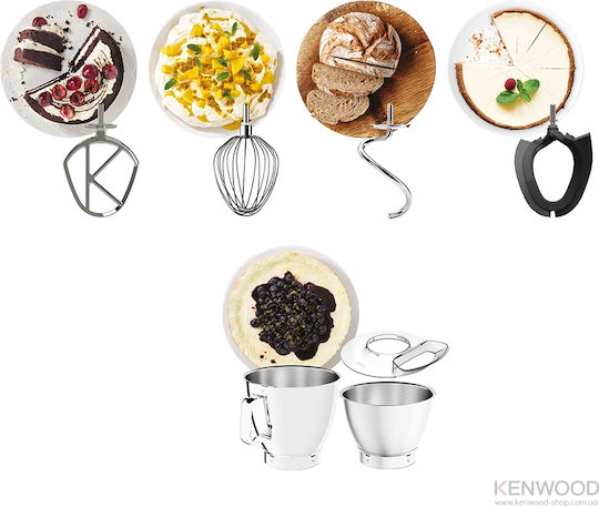 Kenwood Titanium Chef Baker XL Κουζινομηχανή 1200W με Ανοξείδωτο Κάδο 7lt