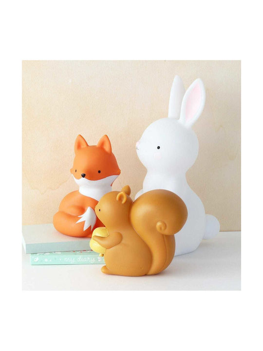 A Little Lovely Company Led Kids Decorative Lamp Squirrel Brown