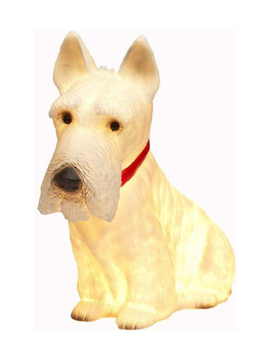 Egmont Led Kids Decorative Lamp Scotty with Color Changes White 34x39cm